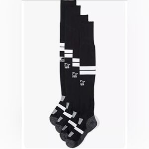 NWT Starter Black & White Unisex Adult Soccer Socks Size Medium 2 pack